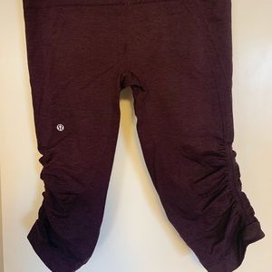 Size 8 Lululemon Seamless Cropped Leggings
